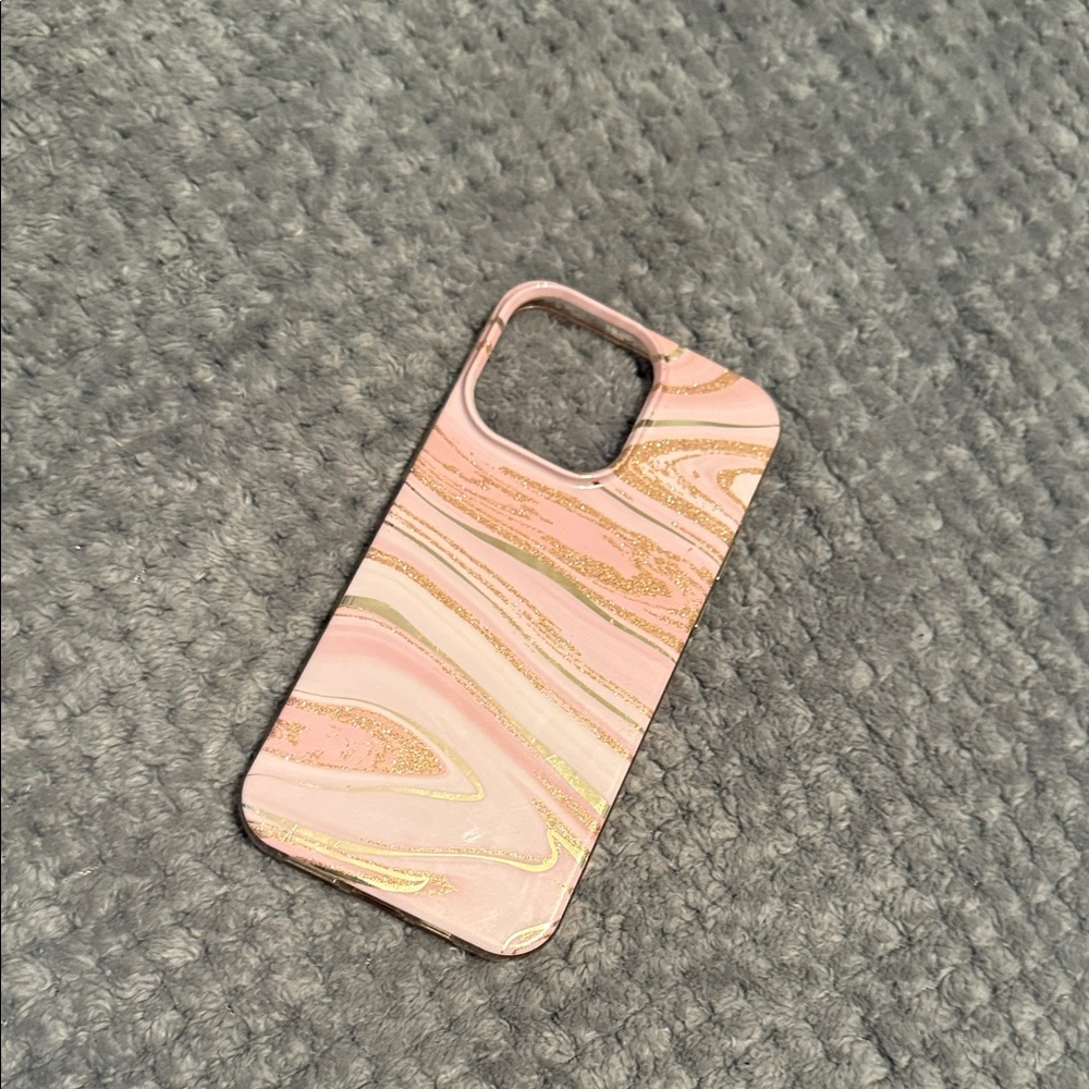 Stylish Pink and Gold Phone Case